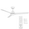 Wac Mocha Indoor and Outdoor 3-Blade Smart Ceiling Fan 54in Matte White with Remote Control, 3 Blades F-001 - alternate 4